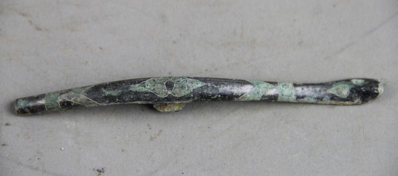 蛇形错银带钩（藏品号：029491）