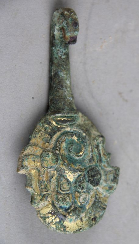 全兽形镏金带钩（藏品号：029524）